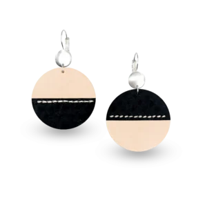 Bijoux d'oreille original argentée