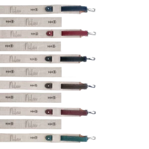 Bandoulière de sac à main interchangeable épaisse en lin et cuir