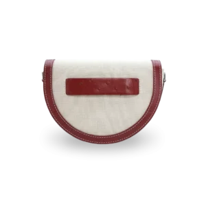 Sac pochette en cuir rouge, bordeaux élégant