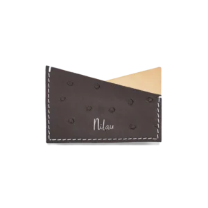 Porte carte marron simple