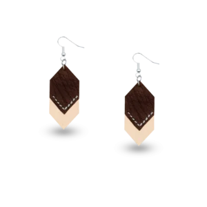 Boucle d'oreille similaire en cuir de vache, cuir d'autruche