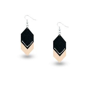 Paire de boucle d'oreille noir originale