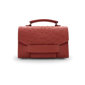 Cuir précieux d'autruche rose